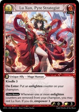 Lu Xun, Pyre Strategist EN-093 Abyssal Heaven Super Rare Grand Archive TCG