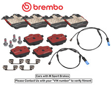 Front & Rear Brake Pad OES Ceramic +Sensor for BMW X5 sDrive40i xDrive40i Msport