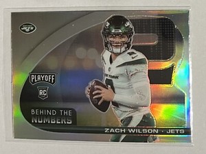 2021 Playoff Football Behind The Numbers #BTN-ZWI Zach Wilson Rookie