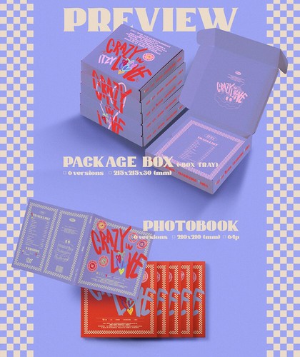 ITZY - CRAZY IN LOVE (Vol.1) Album CD+Photobook+Photocards+Lyric Paper+Free Gift - Picture 3 of 5