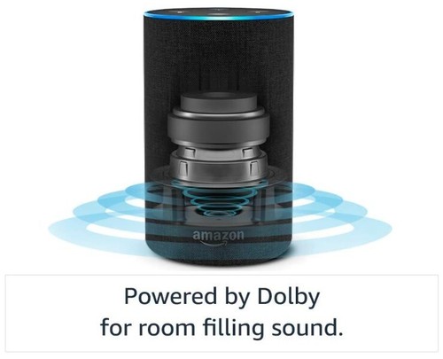 Amazon Echo 2nd Gen Smart Speaker Alexa and Dolby Limited Edition Walnut Finish - Picture 6 of 7