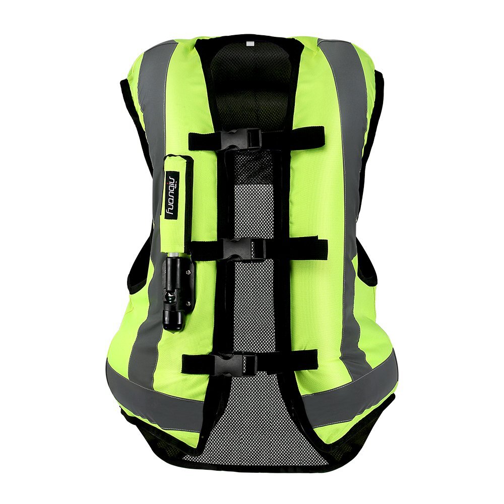 Tech Turtle Airbag-Vest High Vis Yellow New Motorcycle Safety Vest