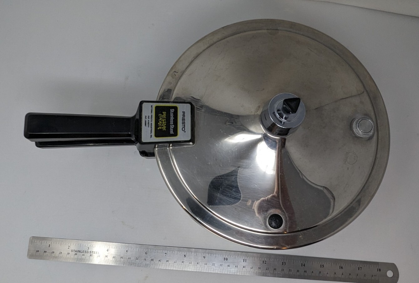 Vintage Presto Stainless Steel Pressure Cooker 4 Quart 409A w/ Canning
