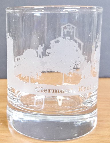 Jim Beam American Stillhouse 2,5" Shot Glass - grafica incisa Clermont Kentucky - Foto 4 di 5