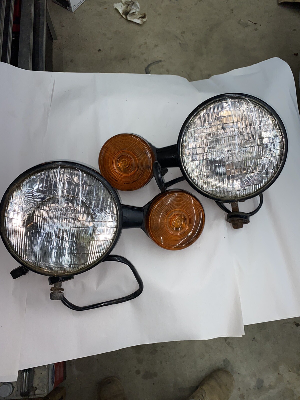 Vintage Dietz 70’s 80’s Truck Snow plow lights Chevy Ford Dodge Jeep