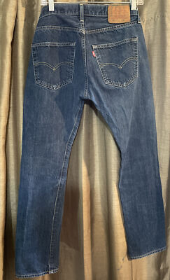 Levis 501 Big E premium button fly jeans leather patch 31 x 32