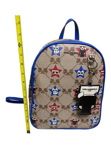 KARL LAGERFELD PARIS/ Adele Backpack With Charm/ Multi-Color/ MSRP $198/ NEW! - Picture 11 of 11