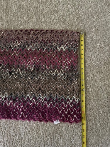 Missoni Infinity Scarf Orange Label Wool blend zig-zag scarf NWT Made in Italy - Picture 8 of 8
