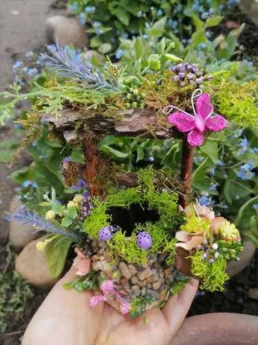 Wishing Well, Fairy garden well, Miniature Well, - Picture 4 of 9