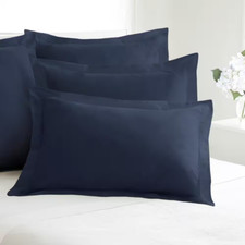 Tailored Navy Pillow Sham 2-Pack Free Shipping New