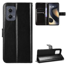 For Motorola Edge 2024 Leather Magnetic Wallet Stand Card Slots Case Cover