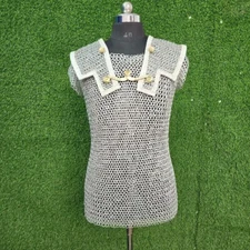 10mm Roman Chainmail Lorica Hamata, Aluminium Flat Riveted Light Weight hamata