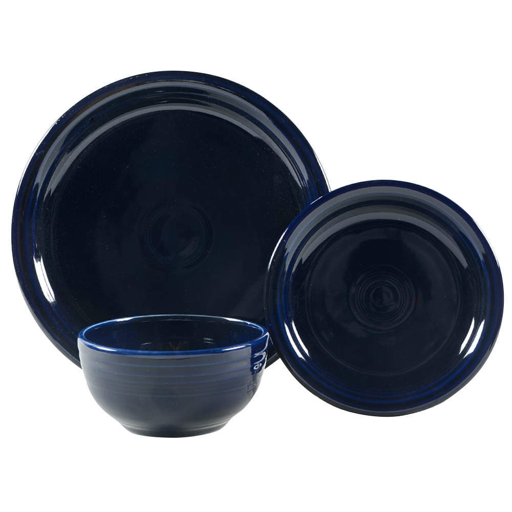 Homer Laughlin Fiesta Cobalt Blue  (3 Pc) Bistro Set 10967040
