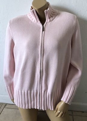 lands end zip up sweater