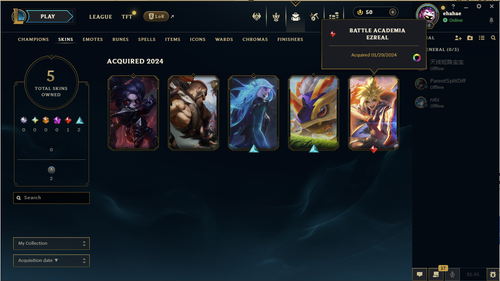 LoL OCE unranked smurf Account Rare Skins And Icons!!! - Picture 2 of 4