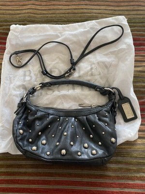 black purse with silver studs