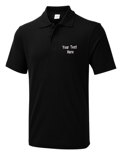 Personalised Custom Embroidered Classic Polo Shirt your text unisex workwear - Picture 20 of 29
