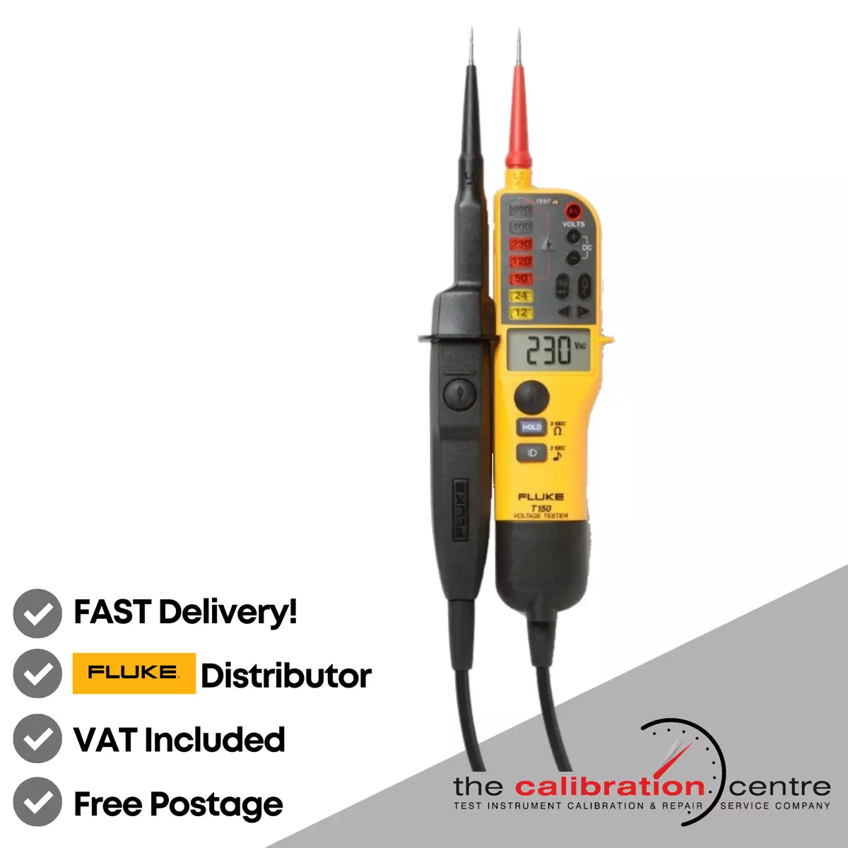 Genuine FLUKE T150 Voltage Continuity ELECTRICAL 2 Pole TESTER