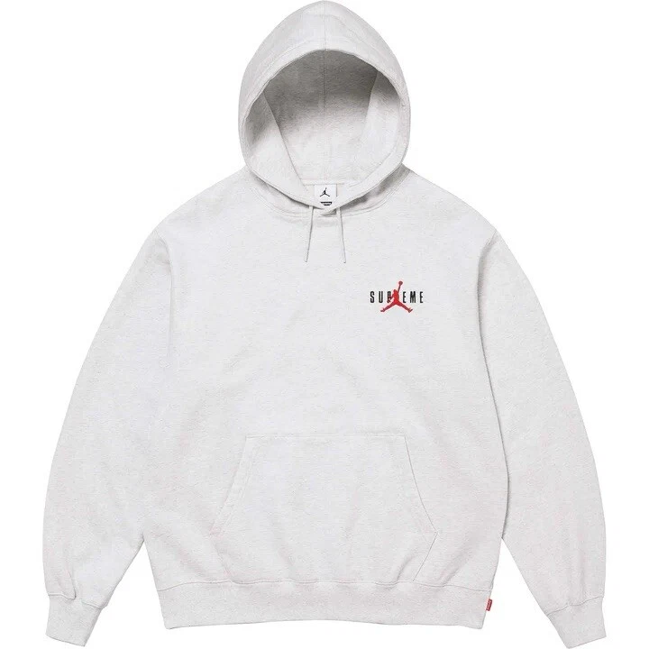 Sweat à capuche F/W 2024 Supreme Jordan gris cendre taille S EN MAIN, EXPÉDIÉ MAINTENANT