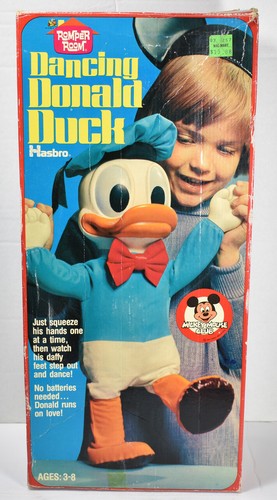 Vintage 70s ROMPER ROOM HASBRO Disney DANCING DONALD DUCK Stuffed Plush DOLL - Picture 6 of 10