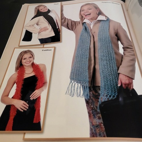 DA6 ASN 2004, SCARVES WITH ATTITUDE KNIT & CROCHET PATTERN LEAFLET - 11 DESIGNS - Picture 4 of 5