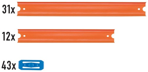 40 Ft Track Builder And Race Car Pack Hot Wheels Builder Connector Sets Boys Toy - Picture 9 of 11