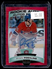2019-20 O-Pee-Chee Platinum Rookie Autos Red Prism Ryan Poehling RC Auto 34/50