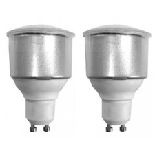  TP24 8722 Long Neck L1/GU10 LED Light Bulbs 3.5 W Warm White 3000K 300 Lumen x2