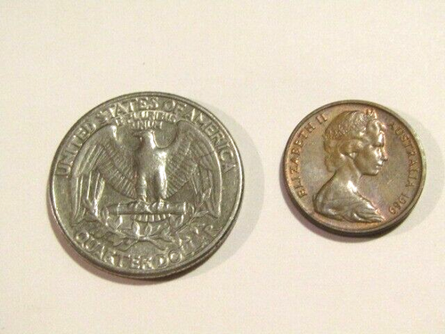 Australia 1969 1 Cent Coin Feather Tailed Glider - 第 3/5 張圖片