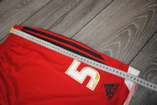 MIDDLESBROUGH HOME FOOTBALL SOCCER SHORTS 2013-14 MEROUANE ZEMMAMA WORN? LARGE - Picture 10 of 11