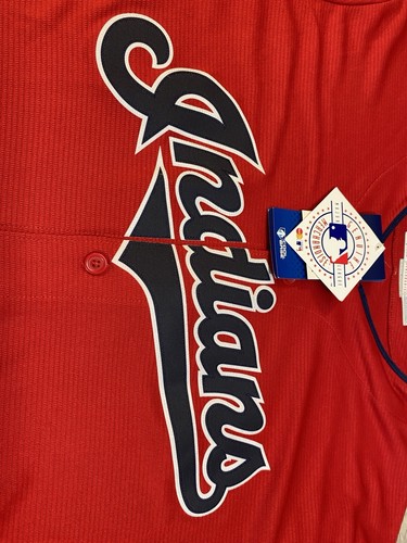 Cleveland Indians Majestic Genuine Merchandise Cool Base Jersey Sz XL NWT Red - Picture 8 of 15