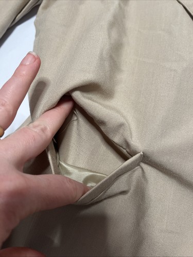 Alfred Dunner Blazer Jacket Tan Women Size 14P Pockets Linen Cotton Vintage - Picture 2 of 15