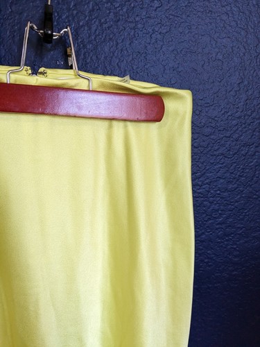 Alice + Olivia Stacey Bendet Neon Yellow Long Party Skirt Sz 12 Large L $265 - Picture 7 of 12