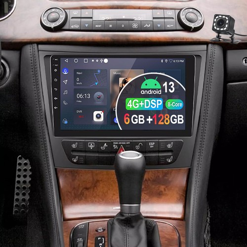 6+128GB KAM Für Mercedes E-Klasse W211 W219 Android 13 Autoradio 4G LTE Carpaly