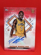 2023 TOPPS INCEPTION OVERTIME CARD NATHAN MISSIA DIO AUTO RED *21/75*