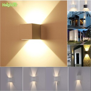 Modern 7w Led Wall Lamp Up Down Cube Indoor Outdoor Waterproof Lighting Fixtures Modern 7w Led Wall Lamp Up Down Cube, Up Lighting Fixtures
