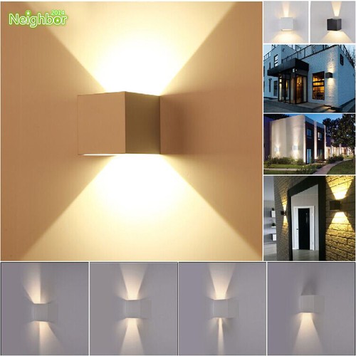 Modern 7w Led Wall Lamp Up Down Cube Indoor Outdoor Waterproof Lighting Fixtures Modern 7w Led Wall Lamp Up Down Cube, Up Lighting Fixtures Indoor