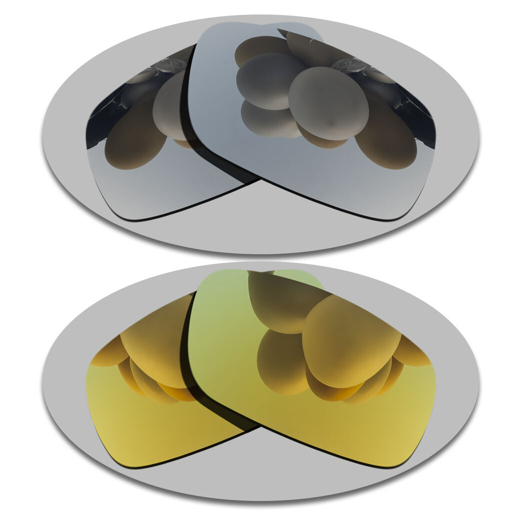 Silver&Yellow Gold Polarized Lenses Replacement For-Oakley Canteen 2014