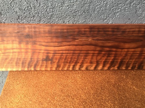 Redwood Curly Flame Wood Lumber Slab Billet 1 5/8" x 6" x 33 3/4" - #871 - Picture 3 of 10