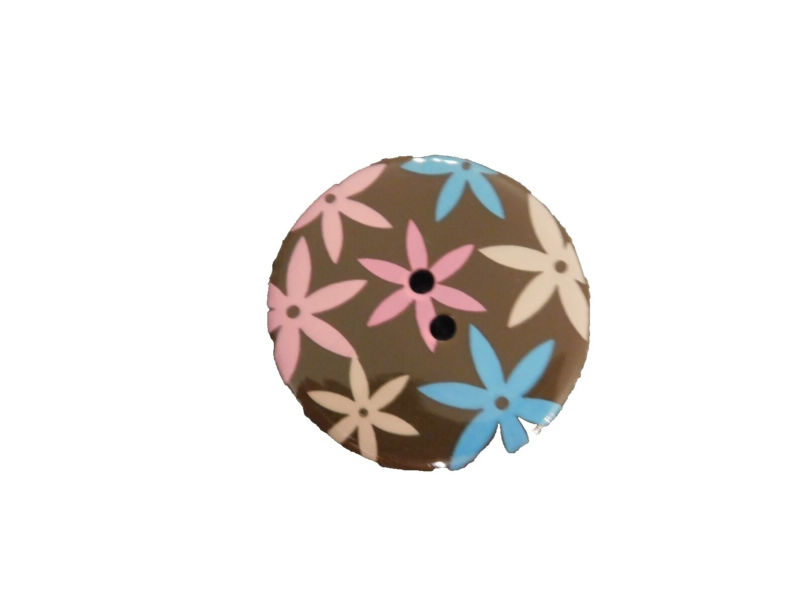 Marrón Resina Botón Plano de 2 agujeros botones de costura