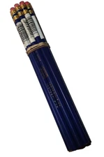 10x Prismacolor Col-Erase Pencil w/Eraser Blue Lead / Barrel 20044