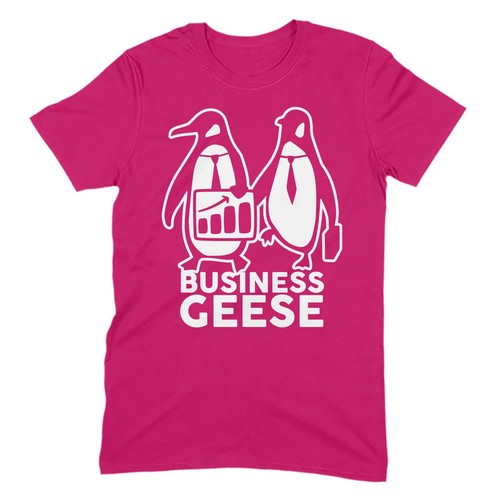 Business Geese Penguin T-Shirt | Funny Animal Cute Gift for Him Fathers Dad Kids - Picture 12 of 16