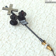 4 x HO/OO railway crossing signals both directions LED 4 targets lights #OO4BL