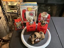 1960s + Banks, Poynter Products,Selco Jocko, Sonsco Owl,Coca Cola Jukebox Bank