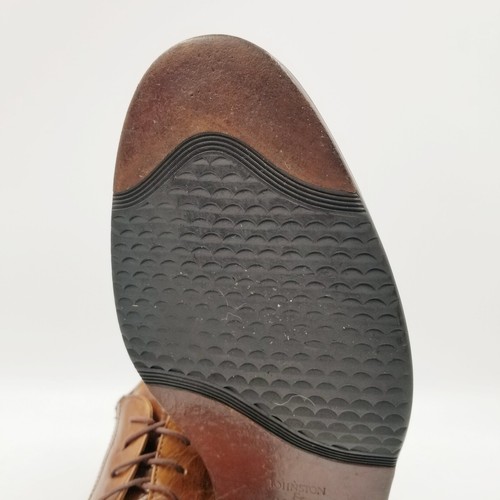 Stivaletti Johnston Murphy Cellini Made in Italy pelle di cervo marrone taglia 9 M - Foto 18 di 21