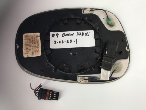 09-13 BMW 328I 335I SEDAN DRIVER SIDE LEFT HEATED AUTO DIM DIMMING MIRROR GLASS - Picture 5 of 5