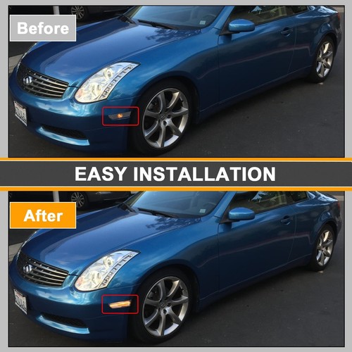 Side Marker Lights LED Compatible with G35 2D Coupe 2003-2007 / for Skyline V... - Picture 4 of 8