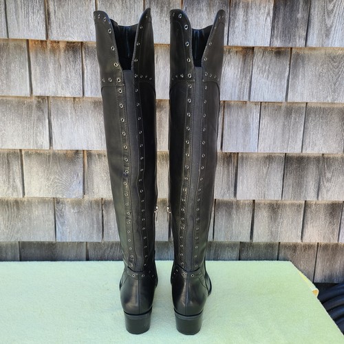 Stivali overknee da donna Vince Camuto Bestan neri in pelle taglia 7M - Foto 6 di 10