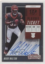 2018 Panini Contenders Rookie RPS Playoff Ticket 56/99 Mark Walton #131 Auto no9