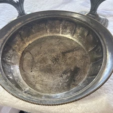 Antique Middletown Plate Co. Bowl Hard White Metal GILT 0116